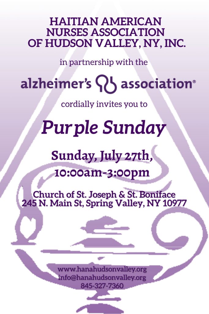 HANA Hudson Valley NY Purple Sunday Flyer